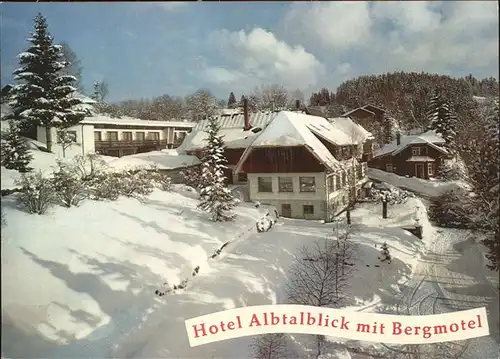 Haeusern Schwarzwald Hotel Albtalblick Bergmotel Kat. Haeusern