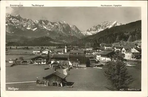 Wallgau Panorama Kat. Wallgau