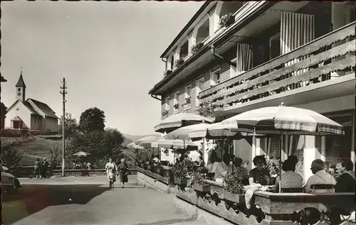 Haeusern Schwarzwald Schwarzwald Gasthof Adler Terrasse Kat. Haeusern