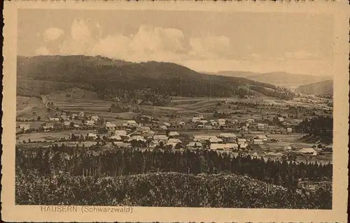 Haeusern Schwarzwald Panorama Kat. Haeusern