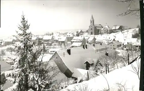 Bonndorf Schwarzwald Panorama Kirche Kat. Bonndorf