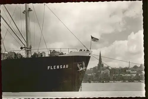 Dampfer Binnenschifffahrt Flensau Schiff Flensburg Kat. Schiffe