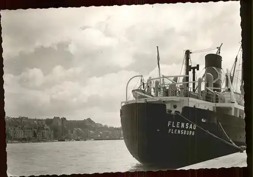 Schiffe Flensau Flensburg Dampfschiff Kat. Schiffe