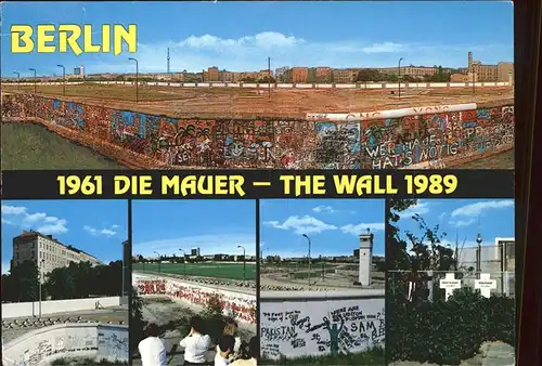 Berliner Mauer Berlin Wall The Wall 1889 1961  / Berlin /Berlin Stadtkreis