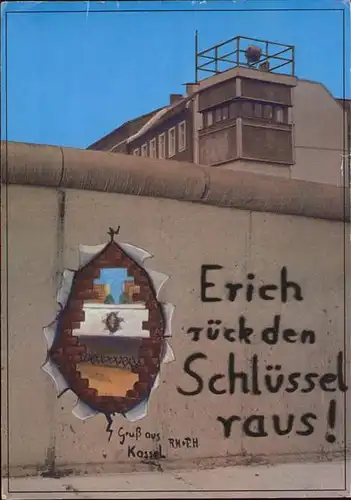 Berliner Mauer Berlin Wall Graffity Bernauer Strasse / Berlin /Berlin Stadtkreis