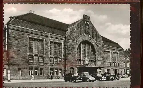 Bahnhof Bielefeld Autos Kat. Eisenbahn