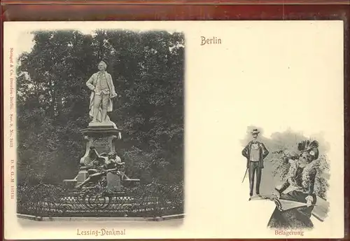 dd08151 Lessing Gotthold Ephraim Denkmal Berlin Belagerung Kategorie. Dichter Alte Ansichtskarten