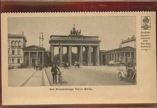 Brandenburgertor Berlin Knabenkalender der gute Kamerad Kat. Gebude und Architektur