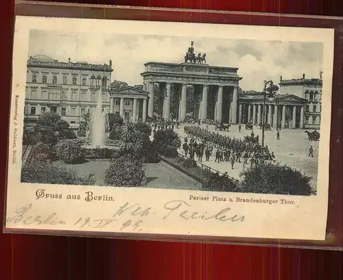 Brandenburgertor Pariser Platz Berlin Kat. Gebude und Architektur