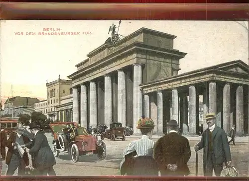 Brandenburgertor Berlin Autos Kat. Gebude und Architektur