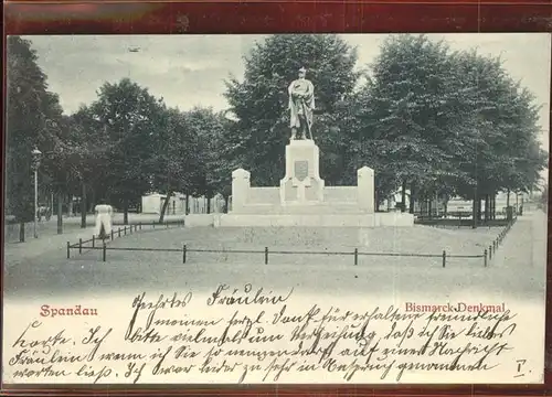 Bismarck Denkmal Spandau Kat. Persoenlichkeiten