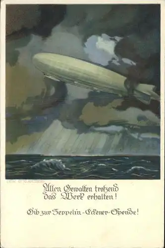 Zeppelin Zeppelin Eckener Spende Kat. Flug