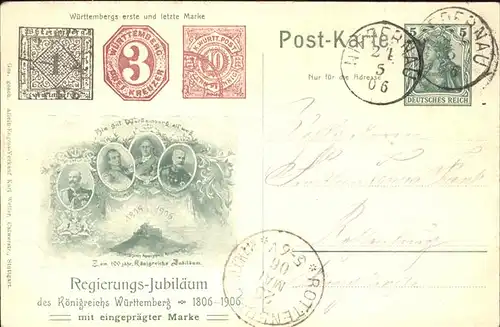 Adel Wappen Koenigreichs Jubilaeum 1806 1906 Kat. Koenigshaeuser
