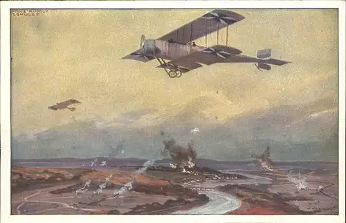 Schulze Hans Rudolf Segelflugzeug Krieg  Kat. Kuenstlerkarte