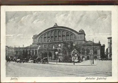 Bahnhof Anhalter Bahnhof Berlin Kat. Eisenbahn