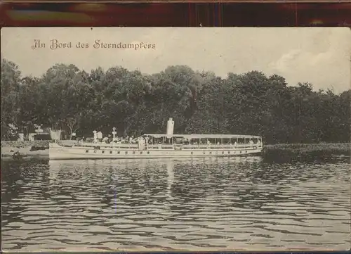 Dampfer Binnenschifffahrt Sterndampfer Wannsee Potsdam Kat. Schiffe