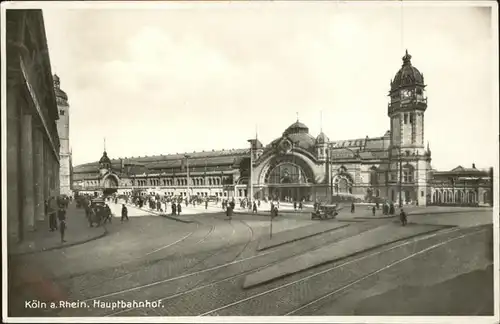 Bahnhof Hauptbahnhof Koeln a. Rh.  Kat. Eisenbahn