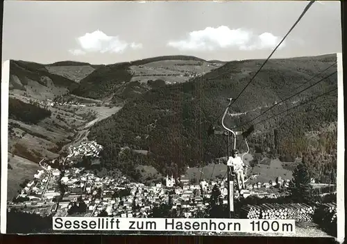 Sessellift Hasenhorn Schwarzwald Kat. Bahnen