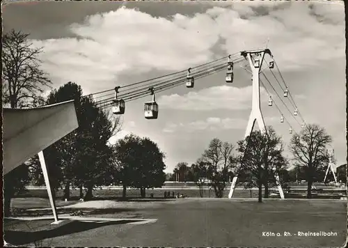 Seilbahn Rheinseilbahn Koeln a. Rh.  / Bahnen /