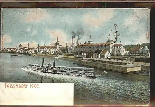 Dampfer Seitenrad Duesseldorf 1902 Kat. Schiffe