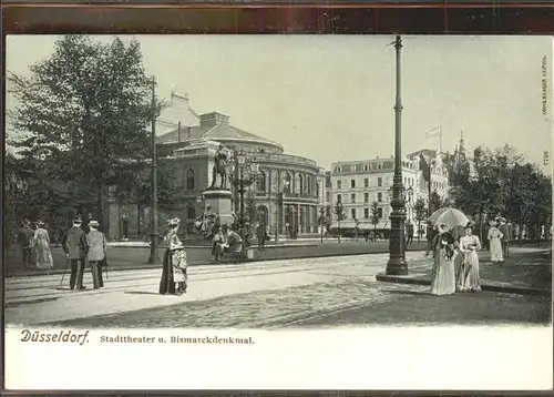 Bismarck Denkmal Duesseldorf Stadttheater Kat. Persoenlichkeiten