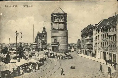 Strassenbahn Duesseldorf Burgplatz Kat. Strassenbahn