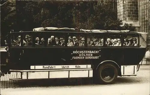Autobus Omnibus Rundfahrten Hoechstenbachs Koelner / Autos /