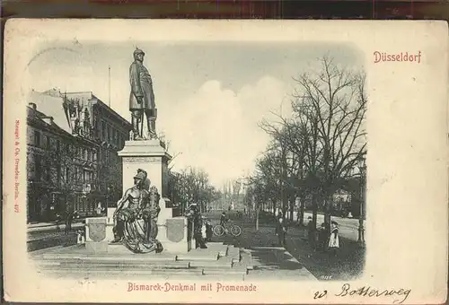 Bismarck Denkmal Duesseldorf Promenade Kat. Persoenlichkeiten