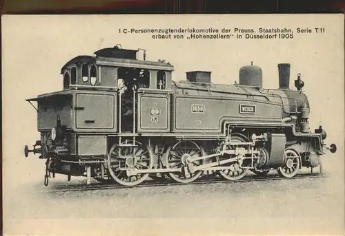 Eisenbahn Hohenzollern Personenzugtenderlokomotive Kat. Eisenbahn