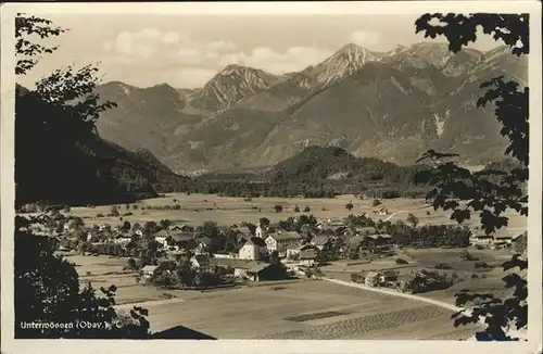 Unterwoessen Panorama mit Alpenblick Kat. Unterwoessen