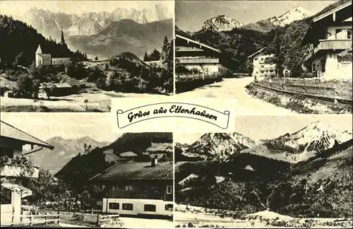 Ettenhausen Schleching Teilansichten Kapelle Chiemgauer Alpen Kat. Schleching