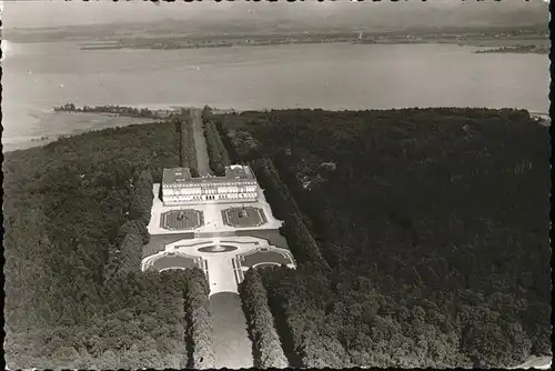 Prien Chiemsee Herrenchiemsee Herreninsel Koenigliches Schloss Fliegeraufnahme Kat. Prien a.Chiemsee