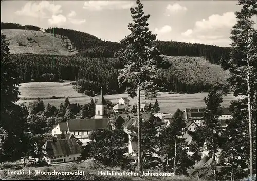 Lenzkirch Ortsansicht mit Kirche heilklimatischer Kurort Kat. Lenzkirch