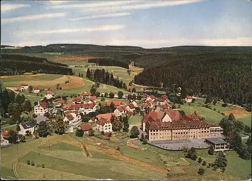 Friedenweiler Schloss Kinderheilstaette Fliegeraufnahme Kat. Friedenweiler