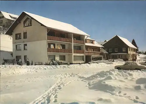 Lenzkirch Cafe Gasthaus Ursee im Winter Kat. Lenzkirch