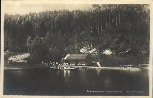 Friedenweiler Klosterweiher Boot Kat. Friedenweiler