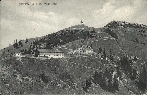 Tegernsee Wallberg Wallberghaus Bergkapelle Chiemgauer Alpen Kat. Tegernsee