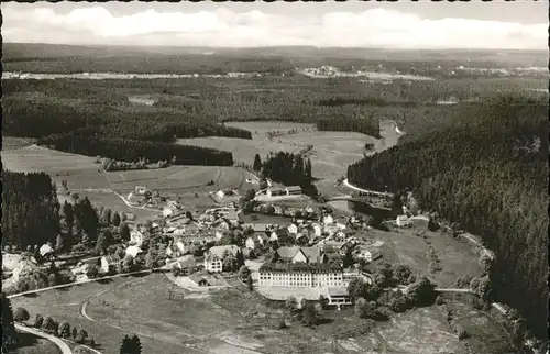 Friedenweiler Schloss Kinderheilstaette Fliegeraufnahme Kat. Friedenweiler