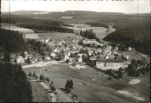 Friedenweiler Schloss Kinderheilstaette Hoehenluftkurort Fliegeraufnahme Kat. Friedenweiler