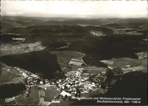 Friedenweiler Hoehenluftkurort Wintersportplatz Rudenberg Feldberg Fliegeraufnahme Kat. Friedenweiler