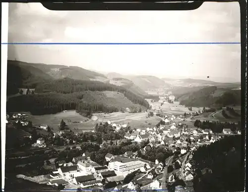 Lenzkirch heilklimatischer Kurort Fliegeraufnahme Kat. Lenzkirch