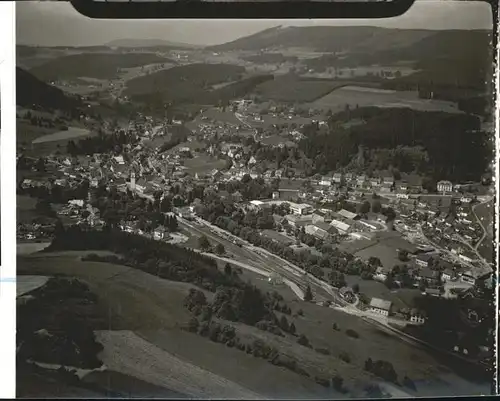 Lenzkirch heilklimatischer Kurort Fliegeraufnahme Kat. Lenzkirch