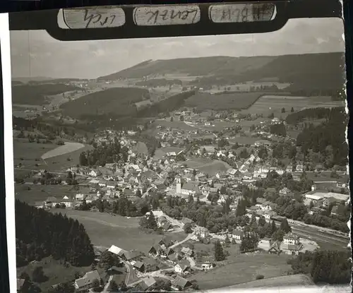 Lenzkirch heilklimatischer Kurort Fliegeraufnahme Kat. Lenzkirch