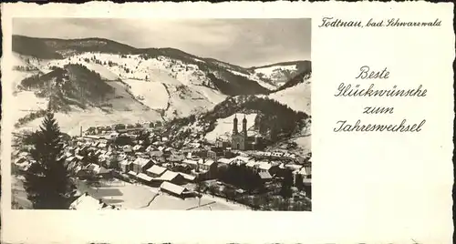 Todtnau Schwarzwald Neujahrskarte  Kat. Todtnau