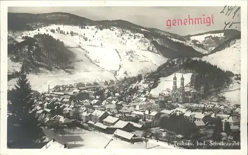 Todtnau Schwarzwald Winterpanorama Kat. Todtnau