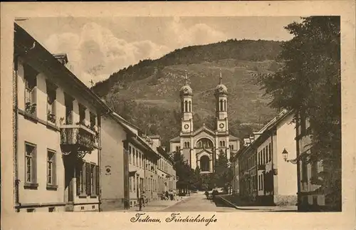 Todtnau Schwarzwald Friedrichstrasse Kirche Kat. Todtnau