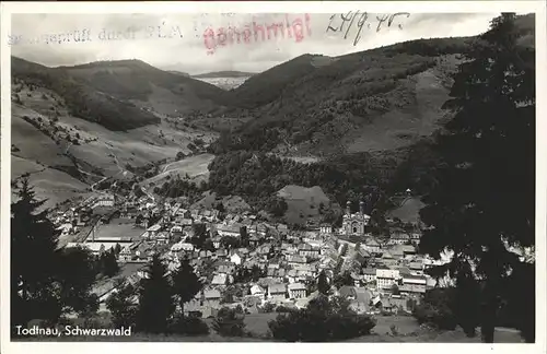 Todtnau Schwarzwald Panorama Kat. Todtnau