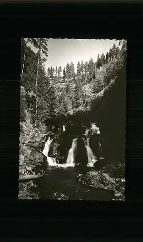 Roetenbach Baden Wasserfall Schlucht Kat. Friedenweiler