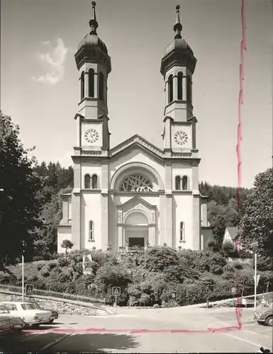 Todtnau Schwarzwald Kirche Autos Kat. Todtnau