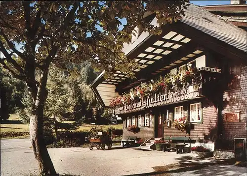 Schoenau Schwarzwald Gasthaus Pension Belchen Multen im Sommer Kat. Schoenau im Schwarzwald